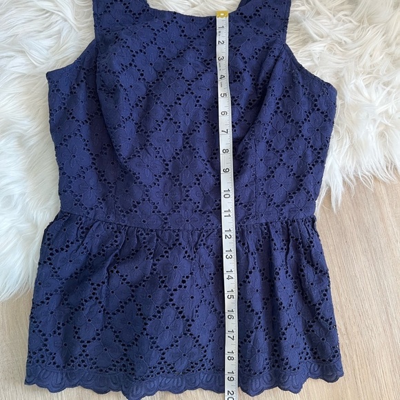 Lilly pulitzer lace peplum tank top - Picture 12 of 13